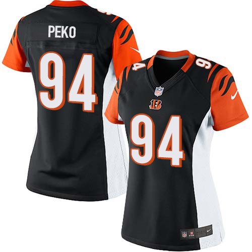 Women's Limited Domata Peko Nike Jersey Black Home - #94 NFL Cincinnati Bengals